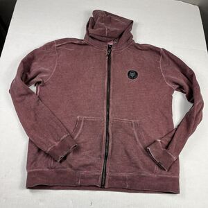 Lost Enterprises Men’s Hoodie Small Maroon Full Zip Surf Skate Casual Streetwear